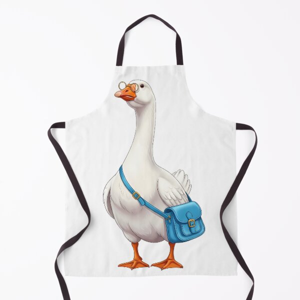 Item preview, Bookish Goose Carrying Small Blue Satchel designed and sold by pumsquare.