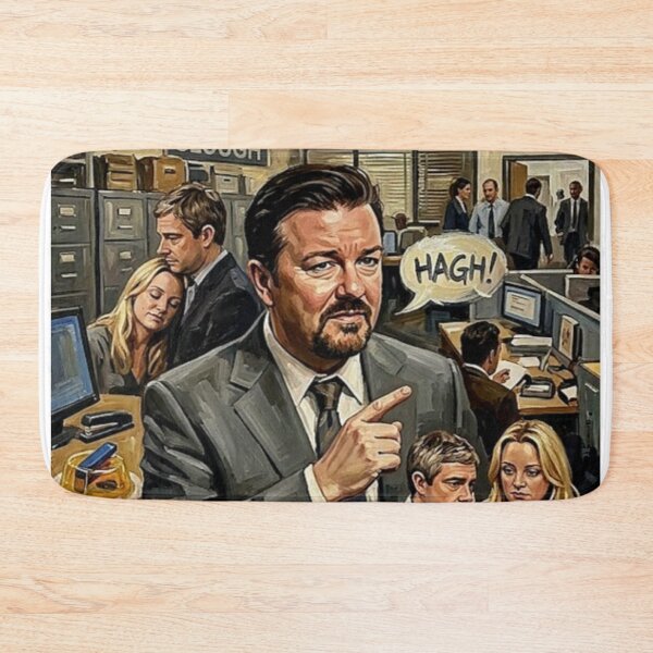 Item preview, Life in Slough: Classic UK Office Oil Art designed and sold by Art's Diner.