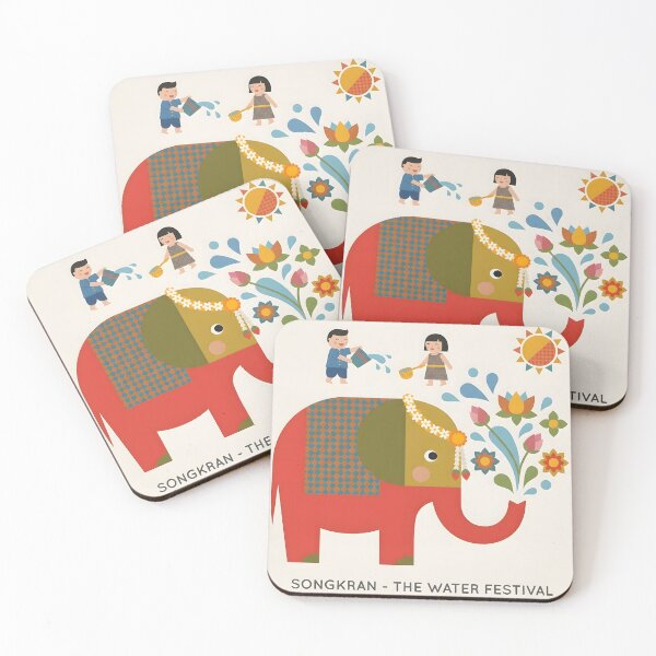 Item preview, Traditional Songkran Splash - Modern Geometric Art designed and sold by MrNornally.