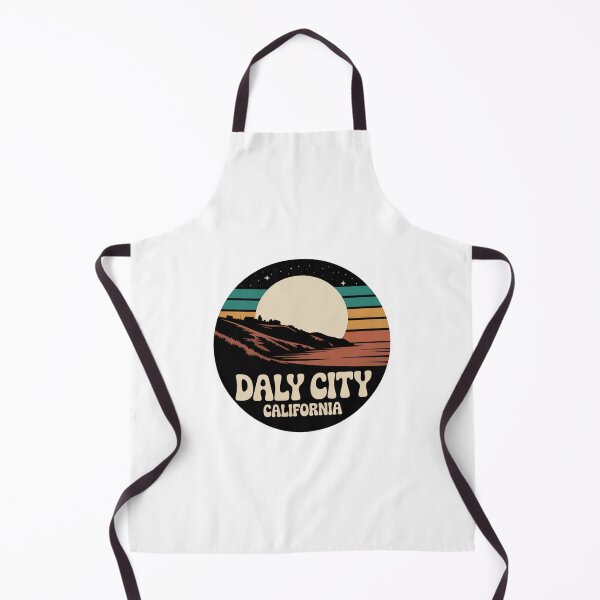 Item preview, Daly City California: Retro Nightfall Sunset Badge designed and sold by CircinusStore.
