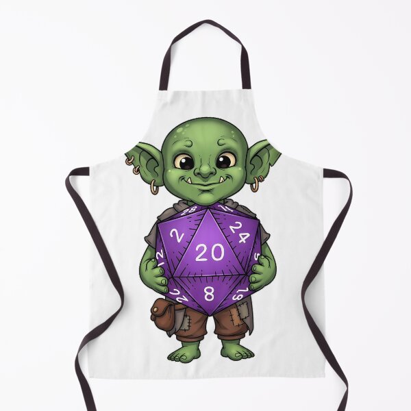 Item preview, Cute Goblin Purple Twenty Sided Die designed and sold by pumsquare.