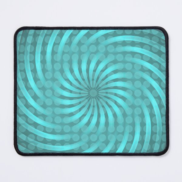 Artikelvorschau, Türkis-Spiral-Illusionskunst entworfen und verkauft von IntelliMindDesigns.