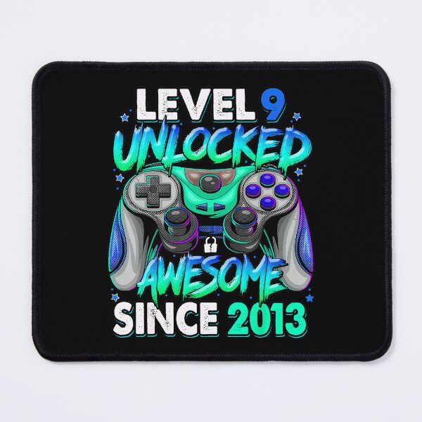 Item preview, Level 9 Unlocked 9th Birthday Gamer Design Retro Gaming Vibe designed and sold by FGTV2021.