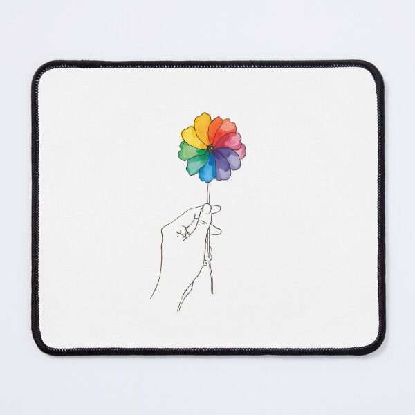 Item preview,  Rainbow flower in hand designed and sold by uunaa.