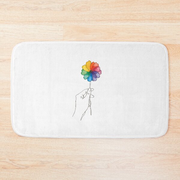 Item preview,  Rainbow flower in hand designed and sold by uunaa.