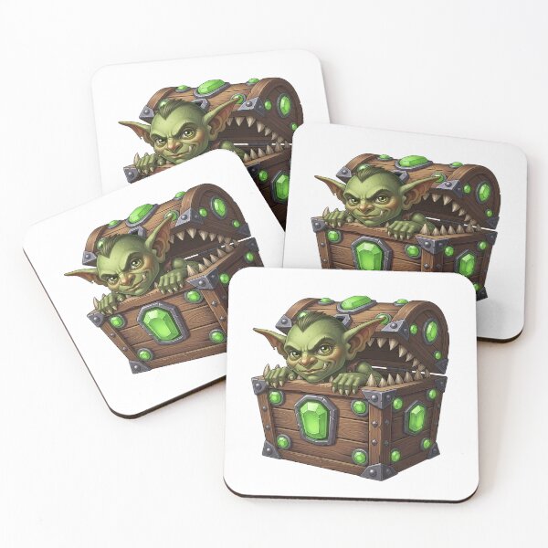 Item preview, Tiny Goblin Mimic Chest Green Gems designed and sold by pumsquare.