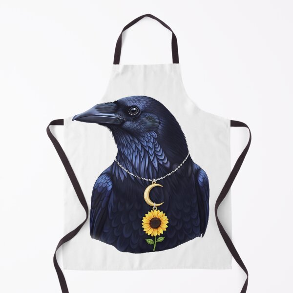 Item preview, Raven Tiny Sunflower Charm Crescent Moon designed and sold by pumsquare.