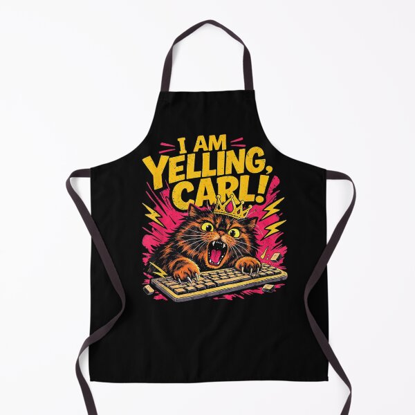 Item preview, Funny I Am Yelling Carl Donut Cat Meme designed and sold by ZalcArtStore.