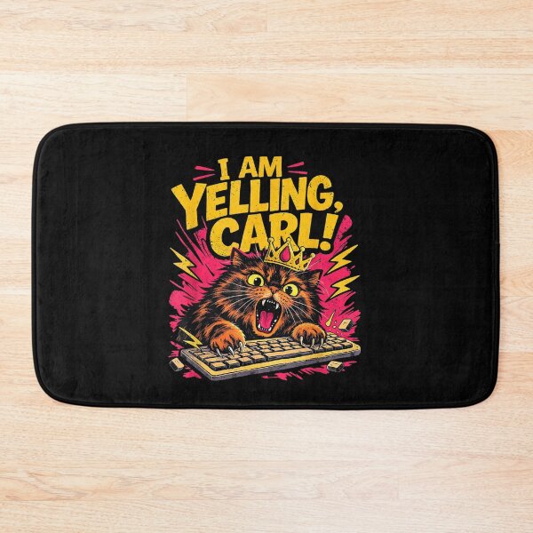 Item preview, Funny I Am Yelling Carl Donut Cat Meme  designed and sold by ZalcArtStore.