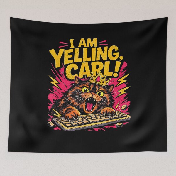 Artikelvorschau, Lustiges „Ich schreie Carl“-Donut-Katzen-Meme entworfen und verkauft von ZalcArtStore.