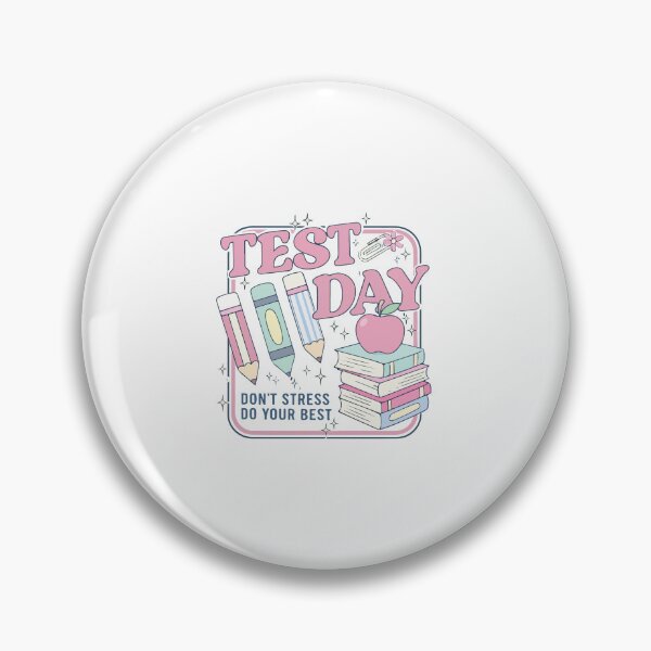 Artikelvorschau, Retro-Testtag Lehrer Keine Panik! Gib dein Bestes! Schulmotivationsdesign entworfen und verkauft von kiralynstration.