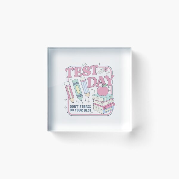 Item preview, Retro Test Day Teacher Dont Stress Do Your Best School Motivation Design designed and sold by kiralynstration.