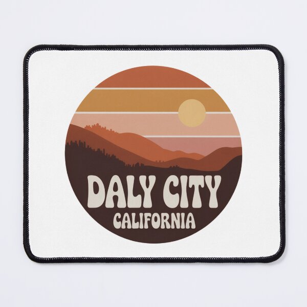 Item preview, Daly City California: Warm Coastal Sunset Badge designed and sold by CircinusStore.
