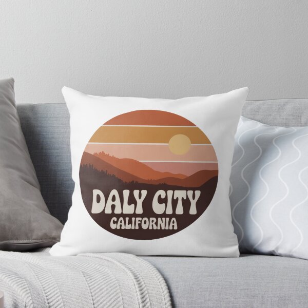 Item preview, Daly City California: Warm Coastal Sunset Badge designed and sold by CircinusStore.