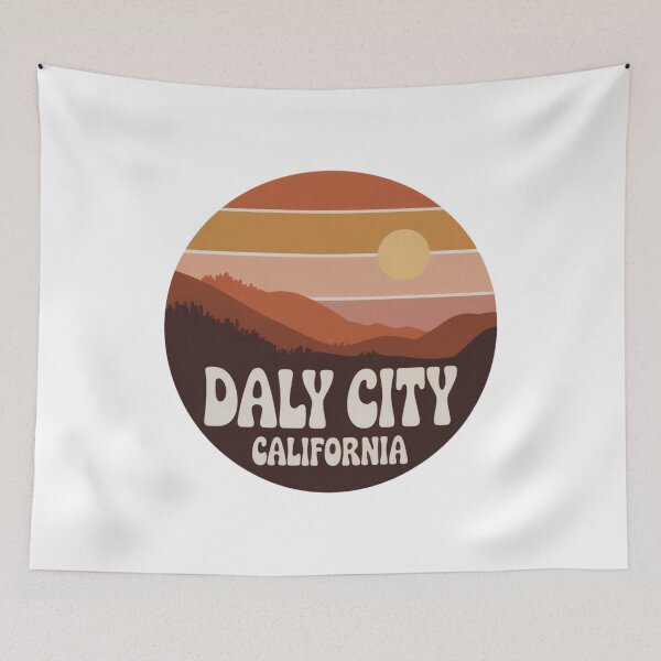 Item preview, Daly City California: Warm Coastal Sunset Badge designed and sold by CircinusStore.