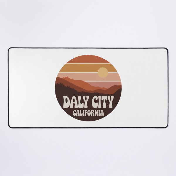 Item preview, Daly City California: Warm Coastal Sunset Badge designed and sold by CircinusStore.