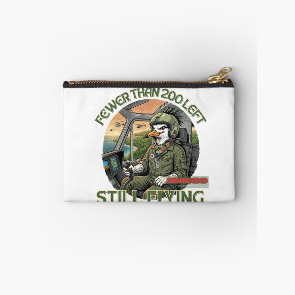 Item preview, Funny Bird Gift - Critically Endangered Chinese Crested Tern Helicopter Pilot T-Shirt - Fewer Than 200 Left - Wildlife Humor - Bird Lover Gift designed and sold by Nature & Moustaches.