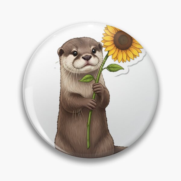 Item preview, Small Otter One Sunflower Stem designed and sold by pumsquare.
