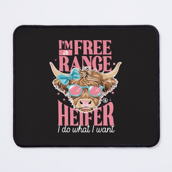 Item preview, Free Range Heifer Funny Farm Girl Sassy Country Humor Design designed and sold by kiralynstration.