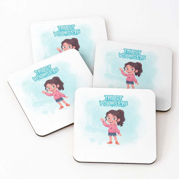 Item preview, Trust Yourself Cute Girl Motivational Quote Design designed and sold by Cutethings3.