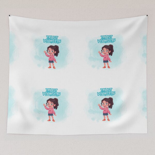 Item preview, Trust Yourself Cute Girl Motivational Quote Design designed and sold by Cutethings3.