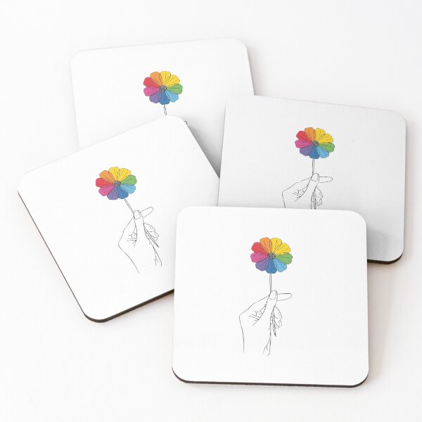 Item preview, Rainbow flower in hand designed and sold by uunaa.