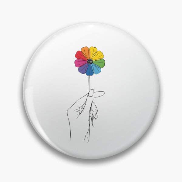 Item preview, Rainbow flower in hand designed and sold by uunaa.