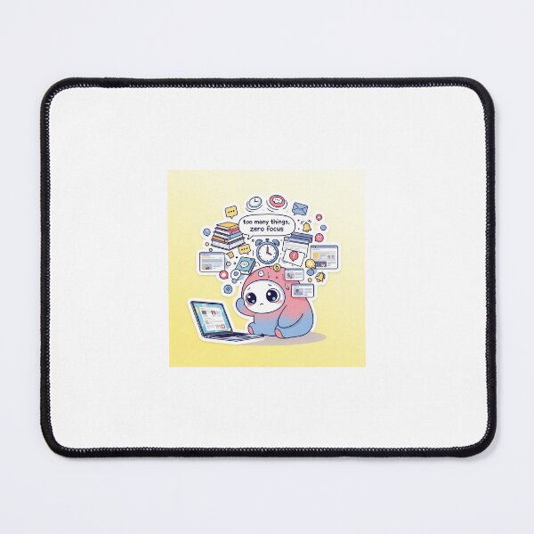 Item preview, Too Many Things Zero Focus Overwhelmed Mind Character designed and sold by CozyCramStudio.