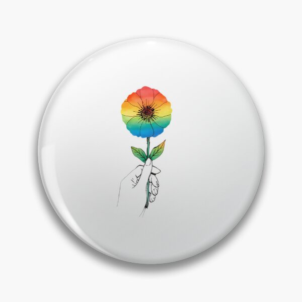 Item preview,  Rainbow flower in hand designed and sold by uunaa.