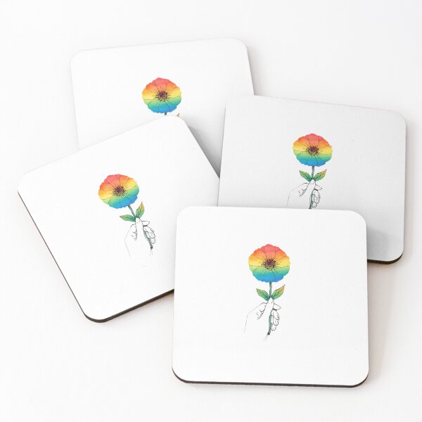 Item preview,  Rainbow flower in hand designed and sold by uunaa.