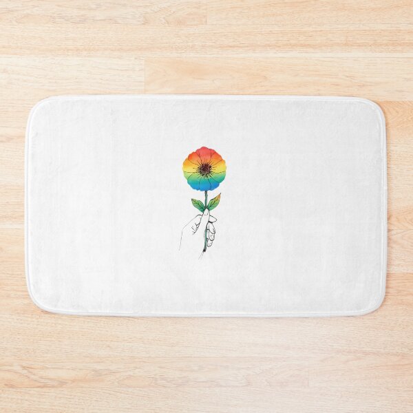 Item preview,  Rainbow flower in hand designed and sold by uunaa.