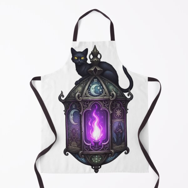 Item preview, Black Cat Tarot Lantern Violet Flame designed and sold by IllumeInk.
