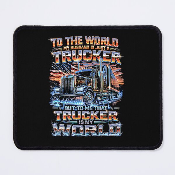 Item preview, My Husband Is Just A Trucker But To Me Patriotic Flag  designed and sold by graphixpolash.
