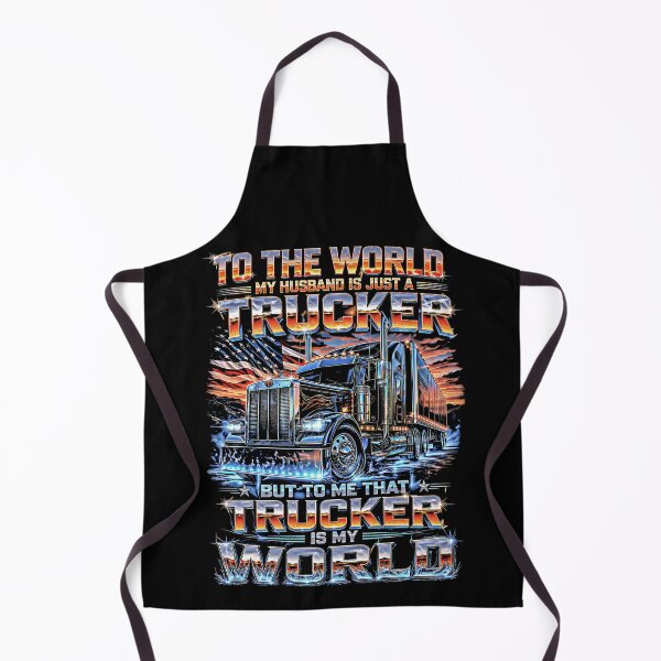Item preview, My Husband Is Just A Trucker But To Me Patriotic Flag designed and sold by graphixpolash.