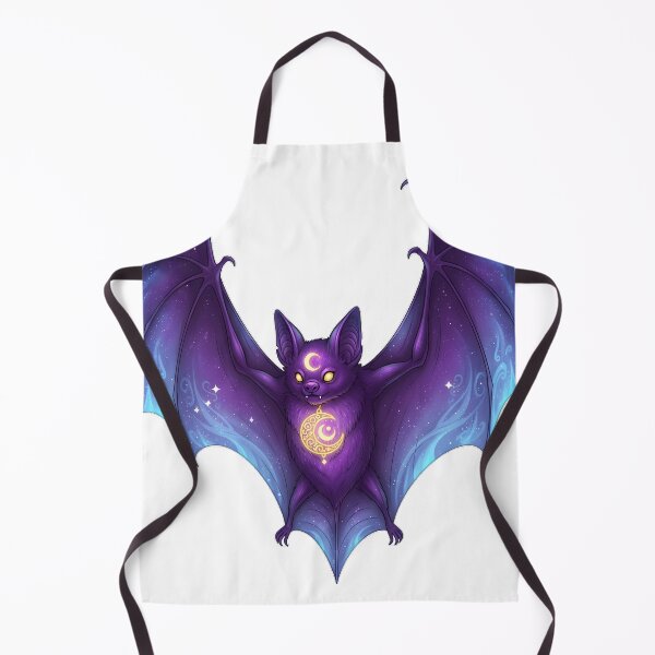 Item preview, Purple Celestial Bat Golden Moon Charm designed and sold by IllumeInk.