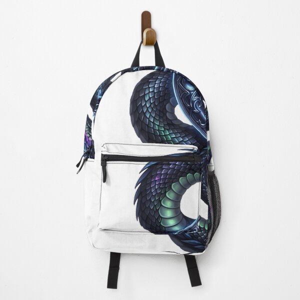 Item preview, Black Serpent Carrying Crescent Moon Charm designed and sold by IllumeInk.