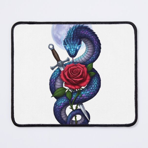 Item preview, Moonlit Serpent Red Rose Dagger designed and sold by IllumeInk.