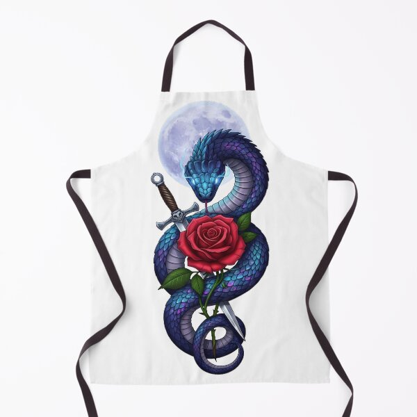Item preview, Moonlit Serpent Red Rose Dagger designed and sold by IllumeInk.