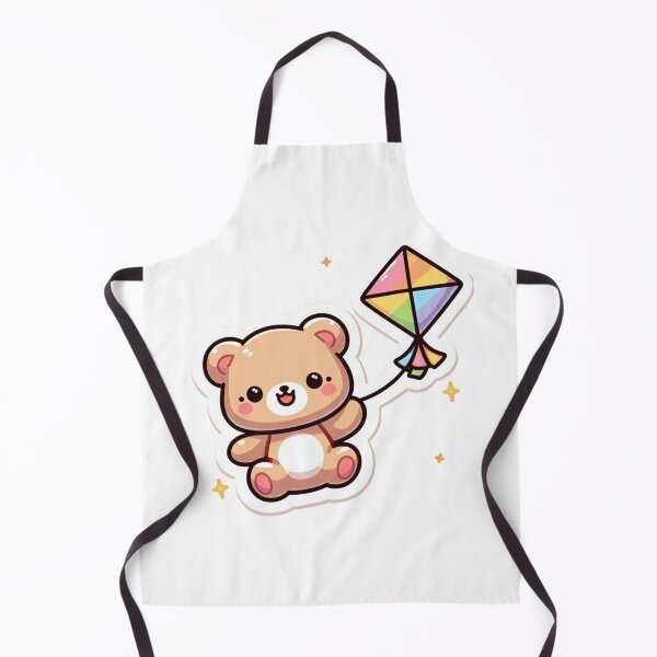 Item preview, Cute Bear Flying Kite Sticker| Kawaii Cartoon Bear Playing Outside designed and sold by carestazafeli.