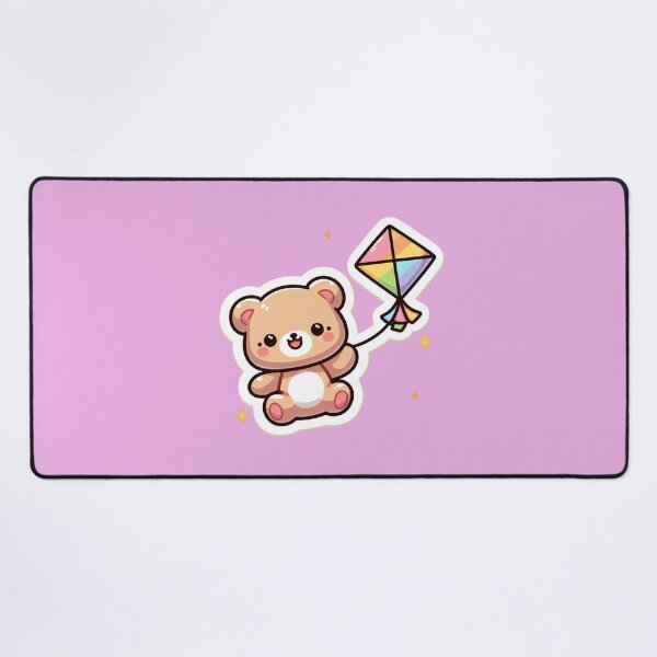 Item preview, Cute Bear Flying Kite Sticker| Kawaii Cartoon Bear Playing Outside  designed and sold by carestazafeli.