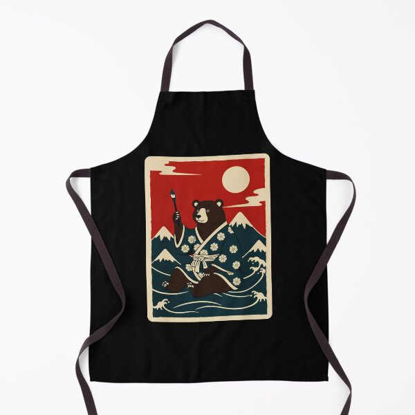 Item preview, Bear Painting Mountains Japanese Ukiyo Style designed and sold by JordynLadukeg65.