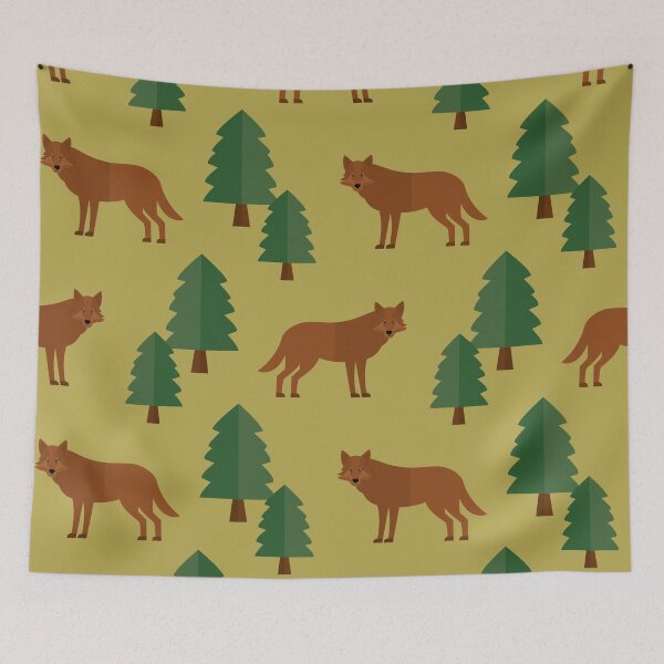 Item preview, Wolves on green designed and sold by reneesillus.