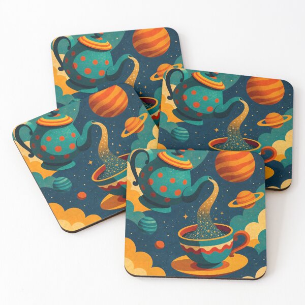 Item preview, Celestial Stardust Tea Party designed and sold by AI-Only Creations.