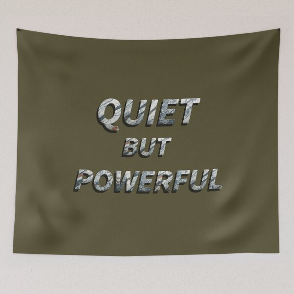 Item preview, Quiet but Powerful – Introvert Confidence Quote designed and sold by Clintora.