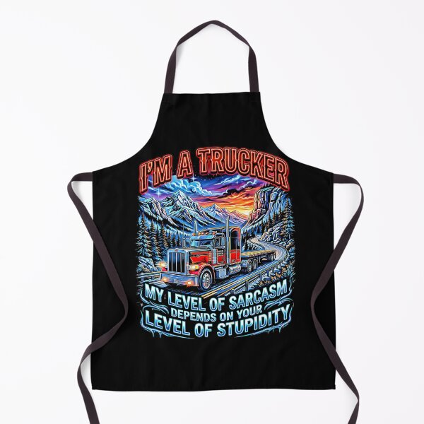 Item preview, I'm A Trucker Sarcasm Mountain Road Sunset Big Rig designed and sold by graphixpolash.
