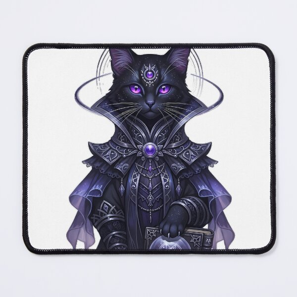 Item preview, Celestial Goth Cat Oracle Violet Eyes designed and sold by IllumeInk.