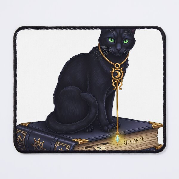 Item preview, Spellbook Familiar Black Cat Gold Bookmark designed and sold by IllumeInk.