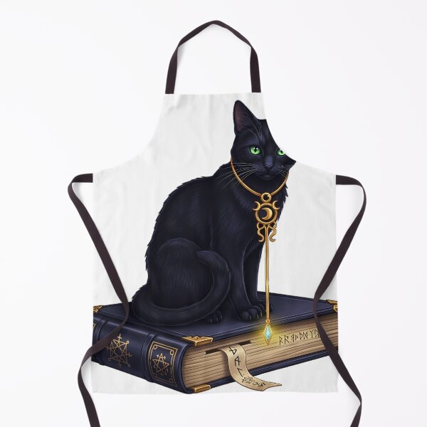 Item preview, Spellbook Familiar Black Cat Gold Bookmark designed and sold by IllumeInk.