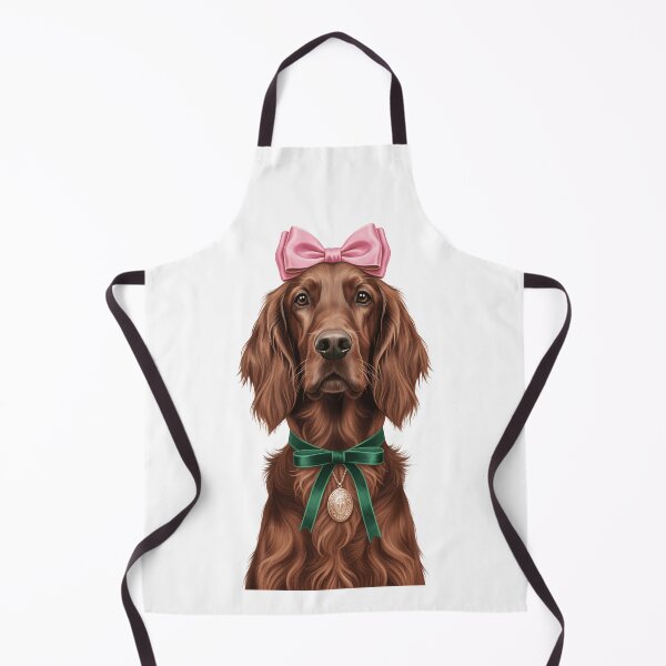 Item preview, Elegant Irish Setter Dog with Pink Bow designed and sold by k3rstman1.