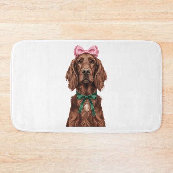 Item preview, Elegant Irish Setter Dog with Pink Bow designed and sold by k3rstman1.